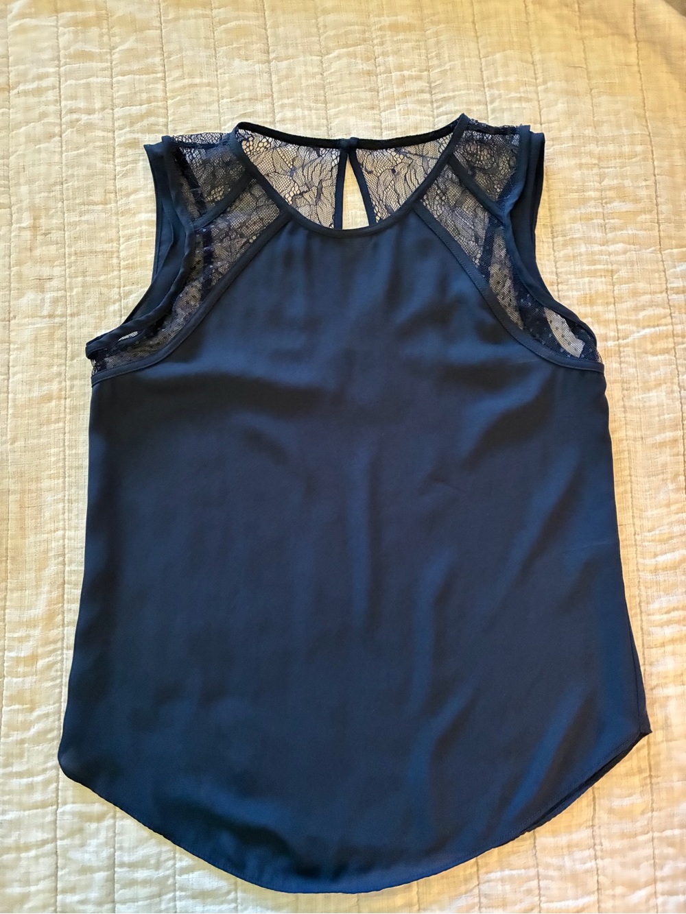 Dynamite Navy Lace-Trim Camisole